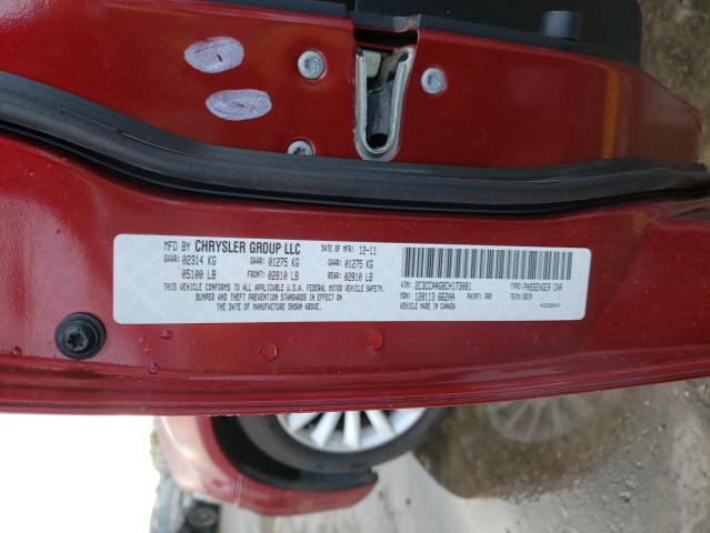 Photo 10 from auction – 2012 CHRYSLER 300 with VIN 2C3CCAAG8CH173081
