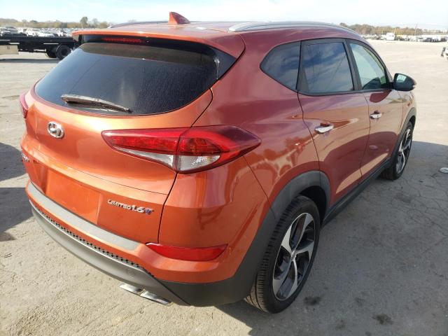 Photo 4 from auction – 2016 HYUNDAI TUCSON LIM with VIN KM8J33A23GU152740