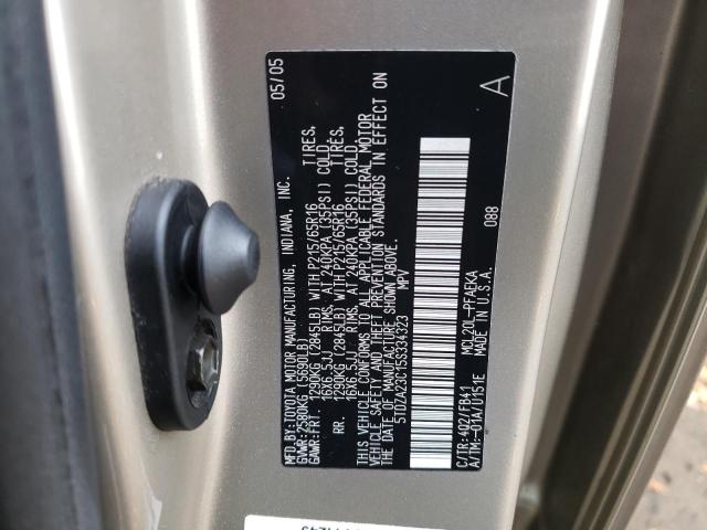 Photo 10 from auction – 2005 TOYOTA SIENNA CE with VIN 5TDZA23C15S334323
