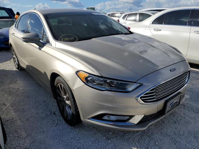 FORD FUSION SE 2017 with VIN 3FA6P0HD7HR114785 - Photo from auction