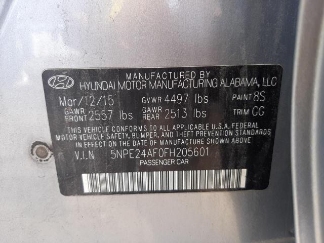 Photo 10 from auction – 2015 HYUNDAI SONATA SE with VIN 5NPE24AF0FH205601