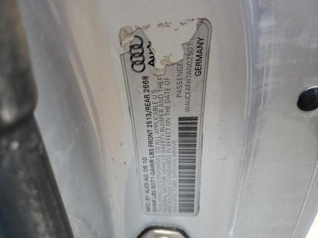 Photo 10 from auction – 2010 AUDI A5 PREMIUM with VIN WAUCFAFH7AN025011