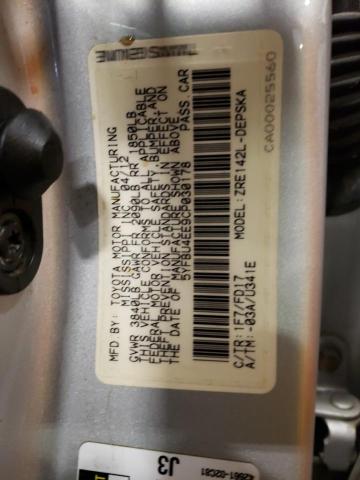 صورة رقم 10 من المزاد - 2012 TOYOTA COROLLA BA مع VIN 5YFBU4EE9CP030178