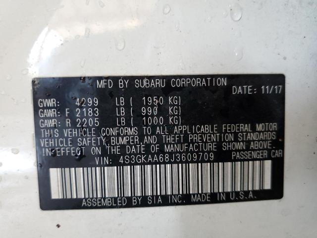 Photo 10 from auction – 2018 SUBARU IMPREZA with VIN 4S3GKAA68J3609709
