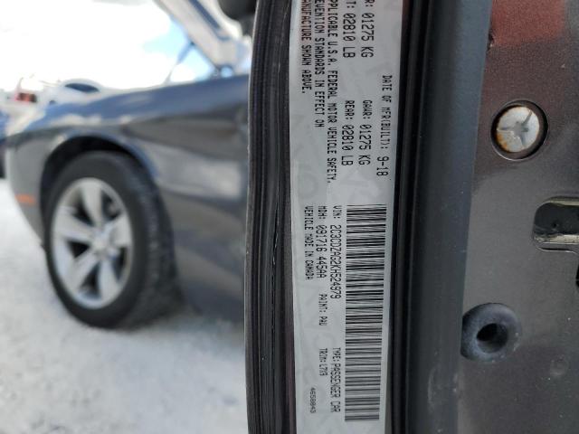 Photo 10 from auction – 2019 DODGE CHALLENGER with VIN 2C3CDZAG2KH524979