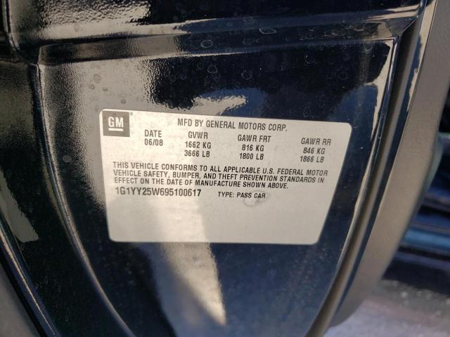 Photo 10 from auction – 2009 CHEVROLET CORVETTE with VIN 1G1YY25W695100617