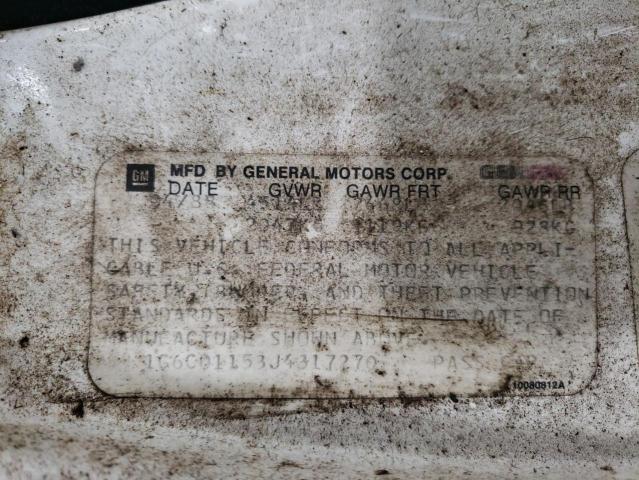 Photo 10 from auction – 1988 CADILLAC DEVILLE with VIN 1G6CD1153J4317270