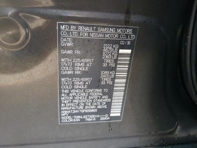 Photo 10 from auction – 2016 NISSAN ROGUE S with VIN KNMAT2MV7GP658865
