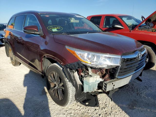 TOYOTA HIGHLANDER 2016 с VIN 5TDJKRFH2GS240691 - Фото с аукциона