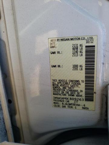 Photo 10 from auction – 2013 NISSAN MAXIMA S with VIN 1N4AA5AP4DC809263