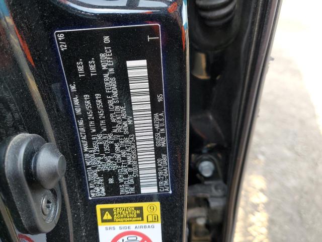 Photo 10 from auction – 2017 TOYOTA HIGHLANDER with VIN 5TDDZRFH5HS367543