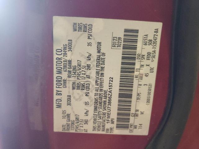 Photo 10 from auction – 2006 FORD EXPLORER with VIN 1FMEU73866ZA15722