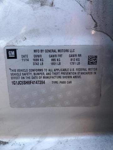 Photo 10 from auction – 2015 CHEVROLET SONIC LT with VIN 1G1JC5SH8F4147284