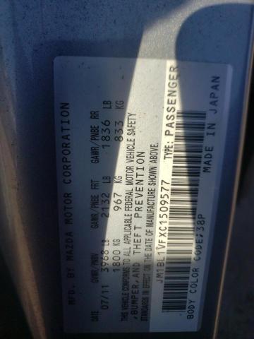 Photo 10 from auction – 2012 MAZDA 3 I with VIN JM1BL1VFXC1509577