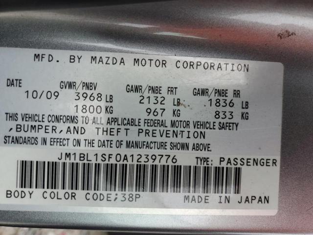 Photo 10 from auction – 2010 MAZDA MAZDA 3 with VIN JM1BL1SF0A1239776
