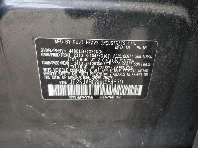 Photo 10 from auction – 2017 SUBARU FORESTER 2 with VIN JF2SJABC8HH454630