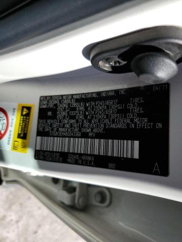 Photo 10 from auction – 2011 TOYOTA HIGHLANDER with VIN 5TDZK3EH4BS043368