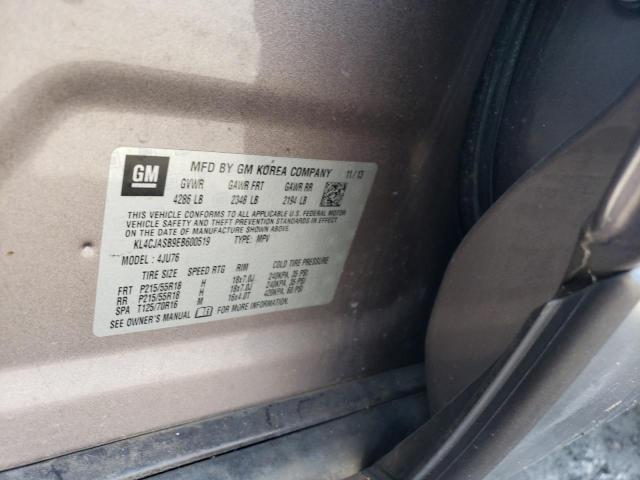 Photo 10 from auction – 2014 BUICK ENCORE with VIN KL4CJASB9EB600519