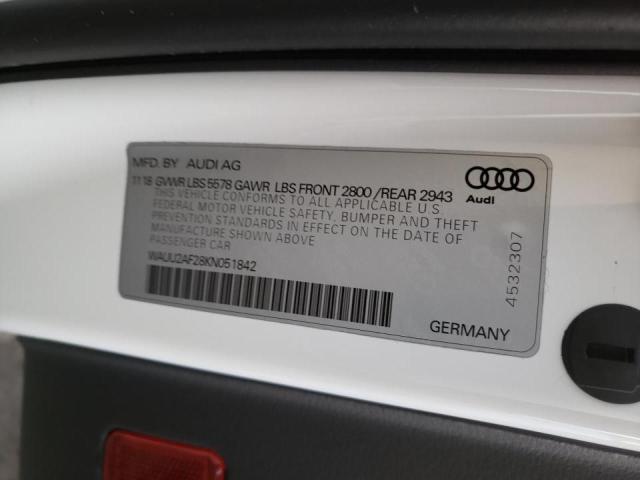 Photo 10 from auction – 2019 AUDI A7 PREMIUM with VIN WAUU2AF28KN051842