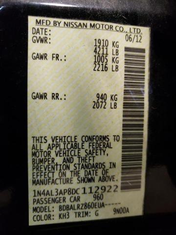 Photo 10 from auction – 2013 NISSAN ALTIMA 2.5 with VIN 1N4AL3AP8DC112922