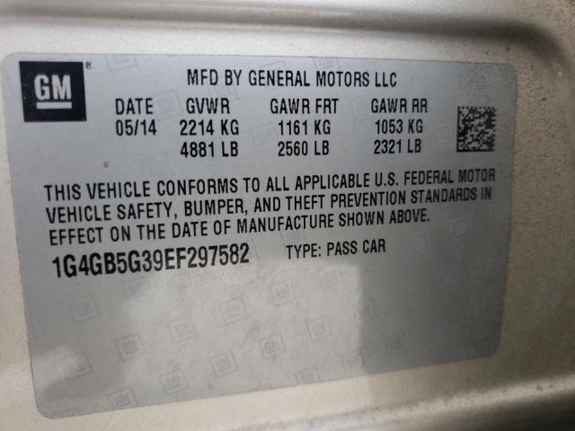Photo 10 from auction – 2014 BUICK LACROSSE with VIN 1G4GB5G39EF297582