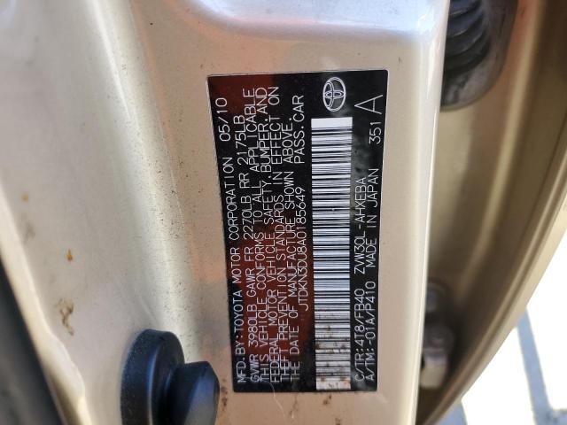 Фото 10 с аукциона – 2010 TOYOTA PRIUS с VIN JTDKN3DU8A0185649
