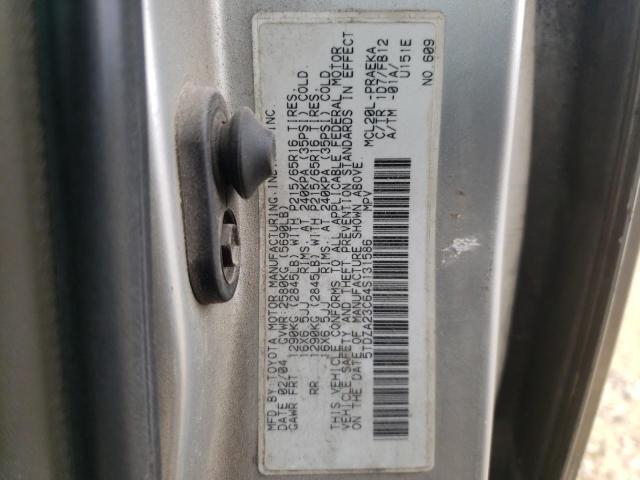 Photo 10 from auction – 2004 TOYOTA SIENNA CE with VIN 5TDZA23C64S131586