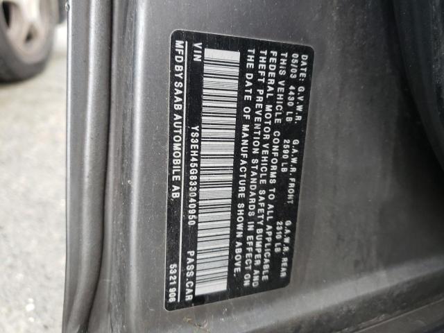 Zdjęcie 10 z aukcji – 2003 SAAB 9-5 AERO z VIN YS3EH45G833040950