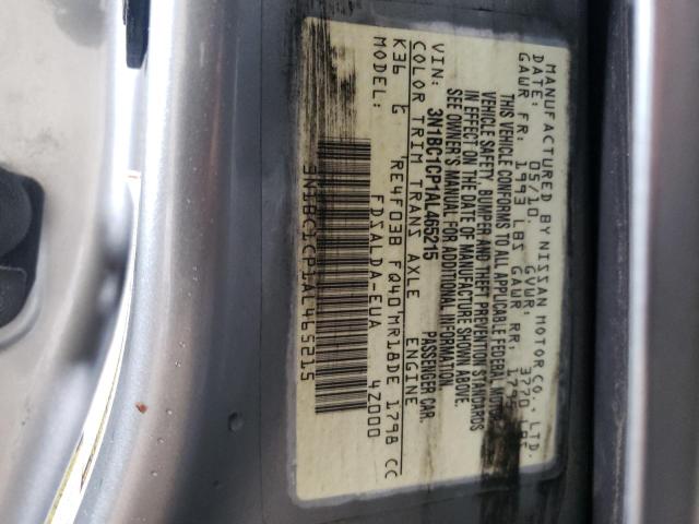 Photo 10 from auction – 2010 NISSAN VERSA S with VIN 3N1BC1CP1AL465215