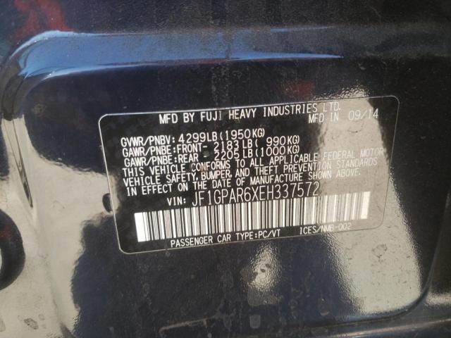 Photo 10 from auction – 2014 SUBARU IMPREZA SP with VIN JF1GPAR6XEH337572