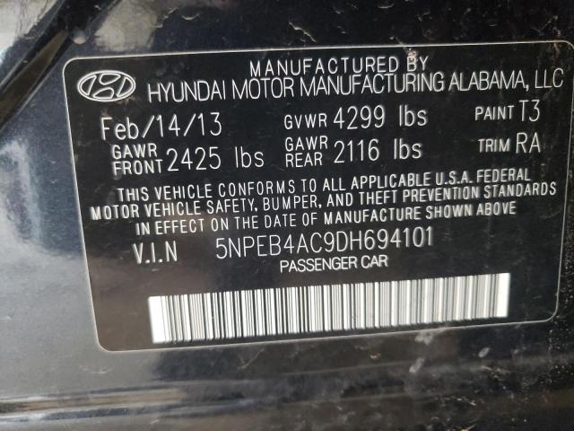 Photo 10 from auction – 2013 HYUNDAI SONATA GLS with VIN 5NPEB4AC9DH694101