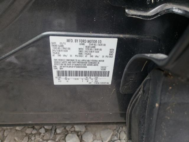 Photo 10 from auction – 2015 FORD EDGE TITAN with VIN 2FMTK4K81FBB09586