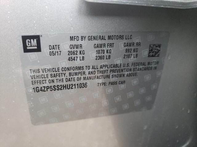 Foto 10 de la subasta – 2017 BUICK LACROSSE E con VIN 1G4ZP5SS2HU211036