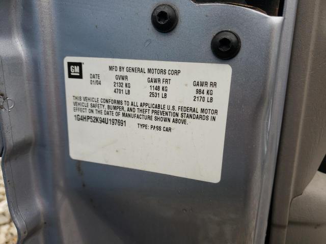 Photo 10 from auction – 2004 BUICK LESABRE CU with VIN 1G4HP52K94U197691