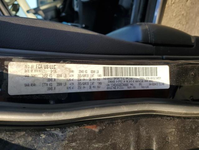 Photo 10 from auction – 2016 DODGE DURANGO LI with VIN 1C4RDHDG2GC340602