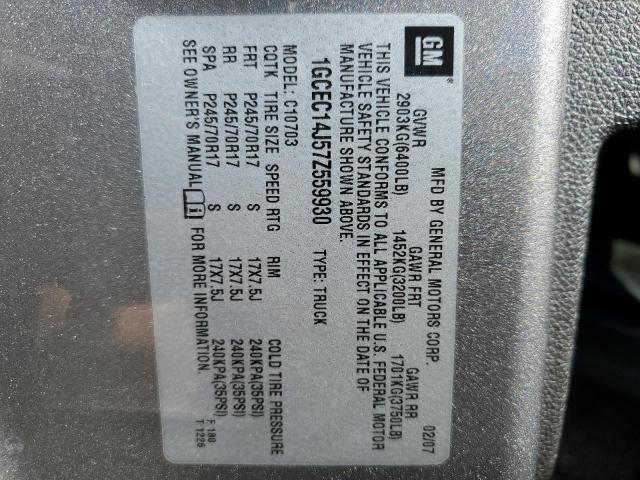 Photo 10 from auction – 2007 CHEVROLET SILVERADO with VIN 1GCEC14J57Z559930