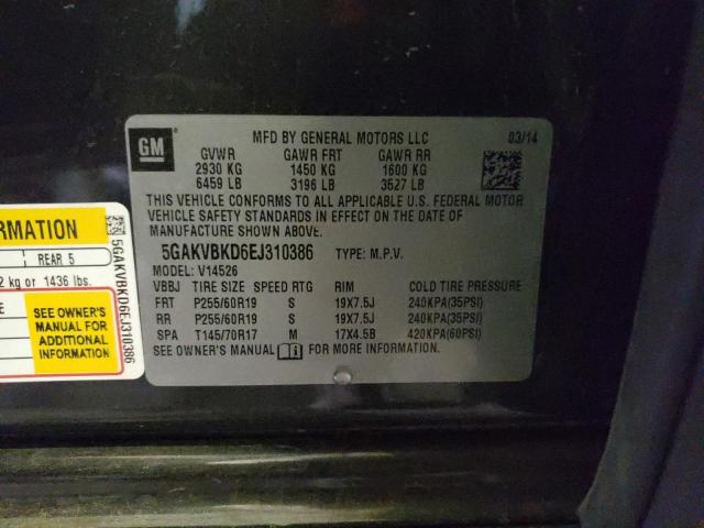 Photo 10 from auction – 2014 BUICK ENCLAVE with VIN 5GAKVBKD6EJ310386