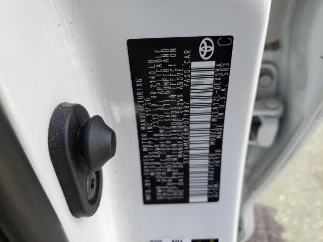 Photo 10 from auction – 2021 TOYOTA COROLLA SE with VIN 5YFS4MCE6MP071887
