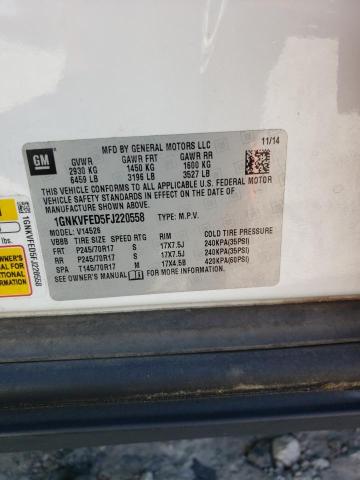 Photo 10 from auction – 2015 CHEVROLET TRAVERSE L with VIN 1GNKVFED5FJ220558