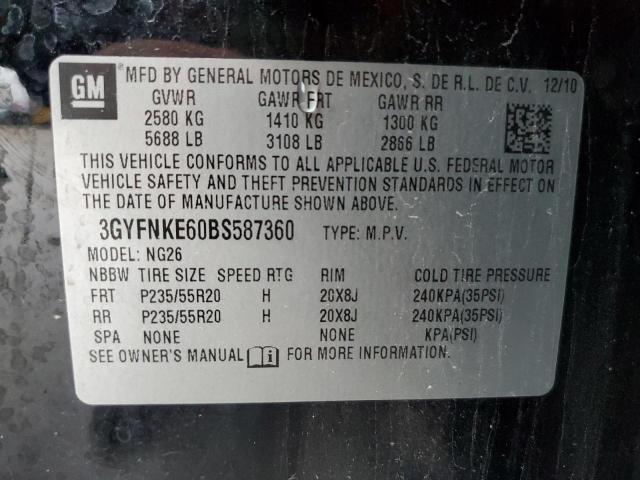 Photo 10 from auction – 2011 CADILLAC SRX PREMIU with VIN 3GYFNKE60BS587360