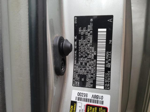 Photo 10 from auction – 2008 TOYOTA SIENNA CE with VIN 5TDZK23C28S162286