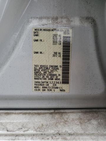 Photo 10 from auction – 2017 NISSAN ALTIMA 2.5 with VIN 1N4AL3AP7HC122363