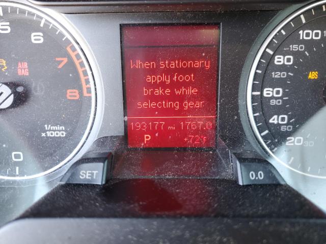 Photo 8 from auction – 2009 AUDI A4 3.2 QUA with VIN WAULK78K99N009251