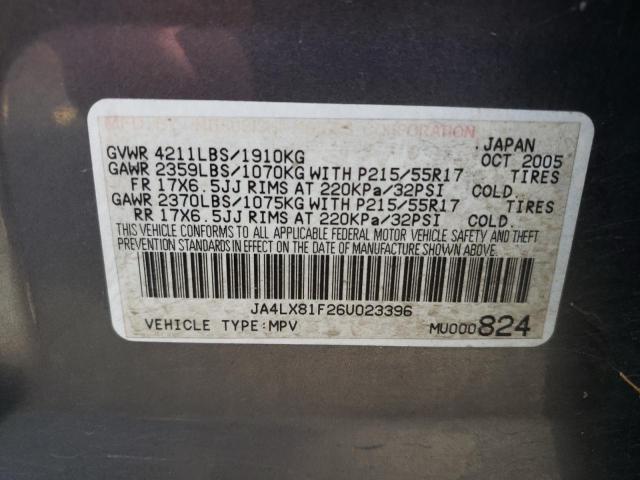 Photo 10 from auction – 2006 MITSUBISHI OUTLANDER with VIN JA4LX81F26U023396