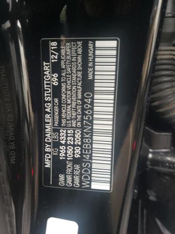 Photo 10 from auction – 2019 MERCEDES-BENZ CLA 250 with VIN WDDSJ4EB8KN756940
