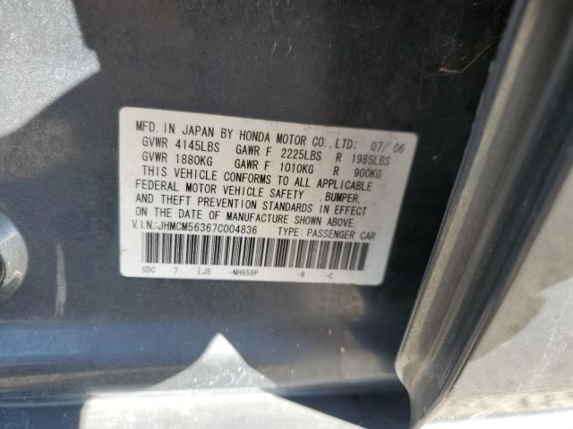 Photo 10 from auction – 2007 HONDA ACCORD SE with VIN JHMCM56367C004836