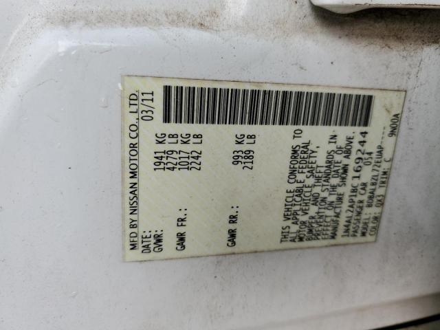 Photo 10 from auction – 2011 NISSAN ALTIMA BAS with VIN 1N4AL2AP1BC169244