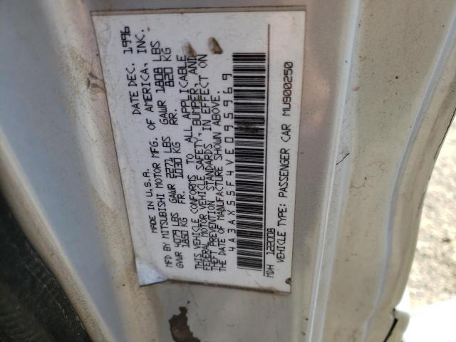 Photo 10 from auction – 1997 MITSUBISHI ECLIPSE SP with VIN 4A3AX55F4VE095969