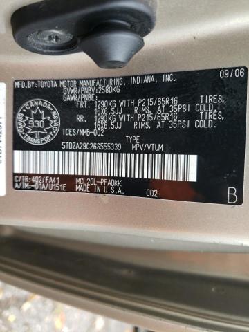 Photo 10 from auction – 2006 TOYOTA SIENNA CE with VIN 5TDZA29C26S555339