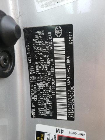 Photo 10 from auction – 2011 TOYOTA CAMRY BASE with VIN 4T1BF3EK5BU687888